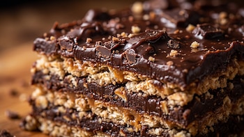 Receta de turrón de avena y chocolate, rápida y fácil