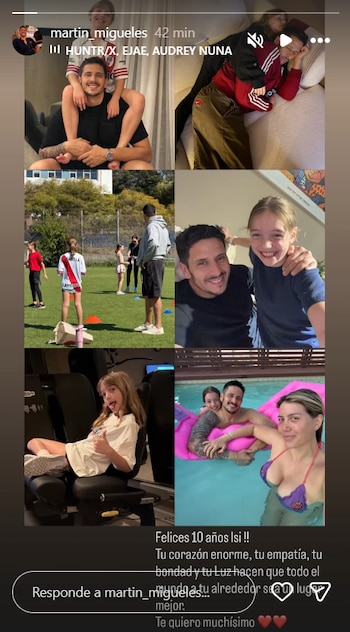 El emotivo saludo de Martín Migueles a Isabella, la hija de Wanda Nara y Mauro Icardi, por sus 10 años