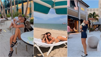Las vacaciones de Cami Homs junto a su hija Aitana en Estados Unidos: playa, compras y relax
