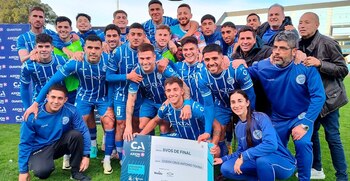 El festejo de los jugadores