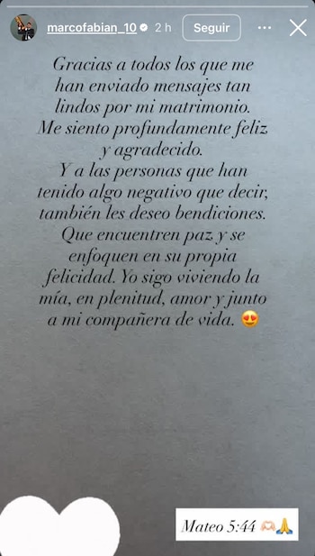 Fabián se mostró feliz y