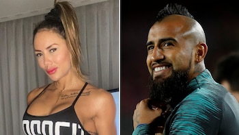 Arturo Vidal y Sonia Isaza
