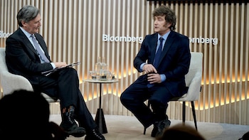 Milei llegó hoy a Suiza