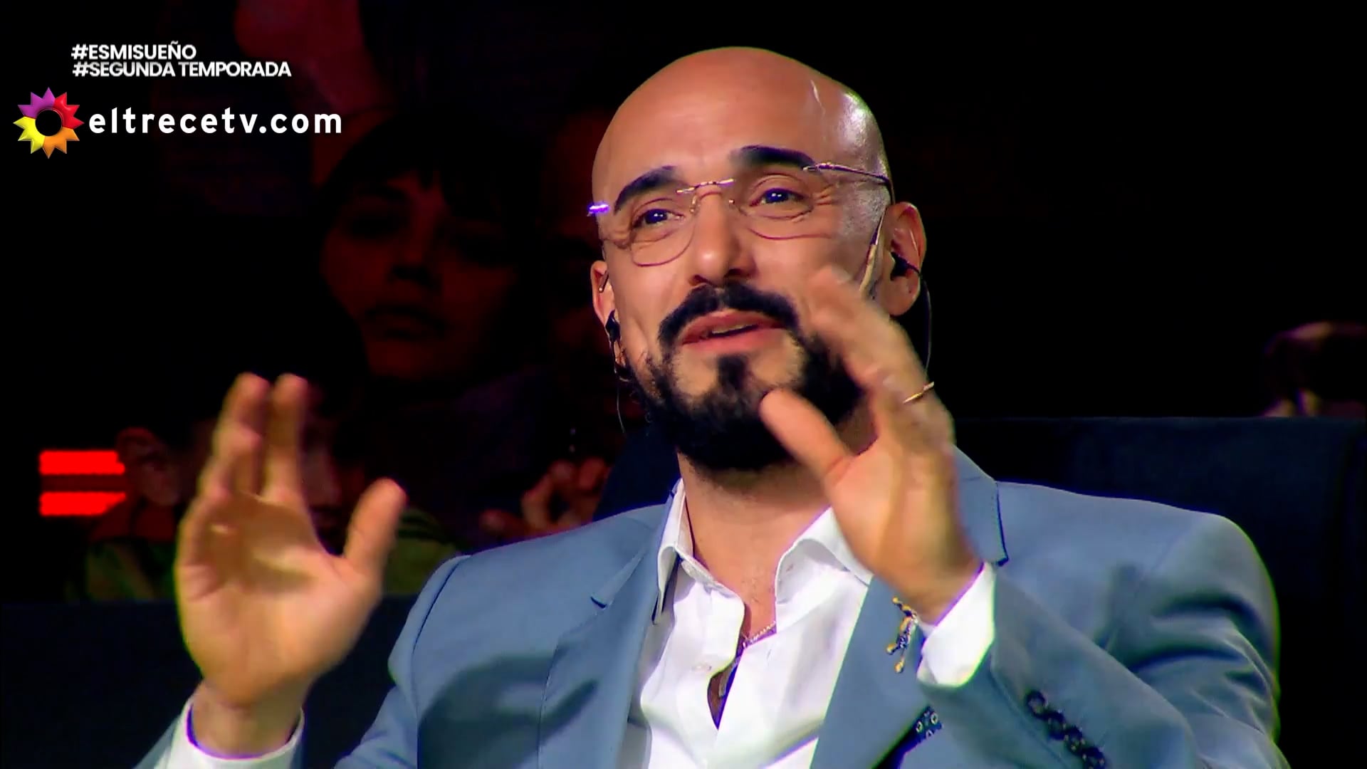 Abel Pintos destacó el desempeño de Ailén Peralta y le dio una devolución técnica a Luciano Kahla. Foto: captura eltrece