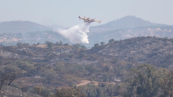 Extinguido el incendio forestal de Villanueva de los Castillejos tras una semana de trabajos del Infoca