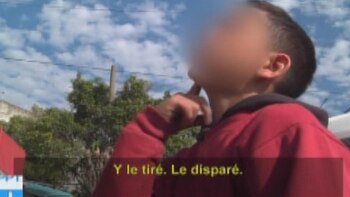 "El Polaquito", durante el programa