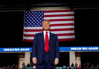 El presidente electo de EEUU, Donald Trump, en un acto de campaña en Pennsylvania el pasado 29 de octubre (REUTERS)