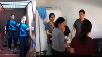 Trabajadores del centro de salud