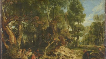 'La caza del jabalí', obra