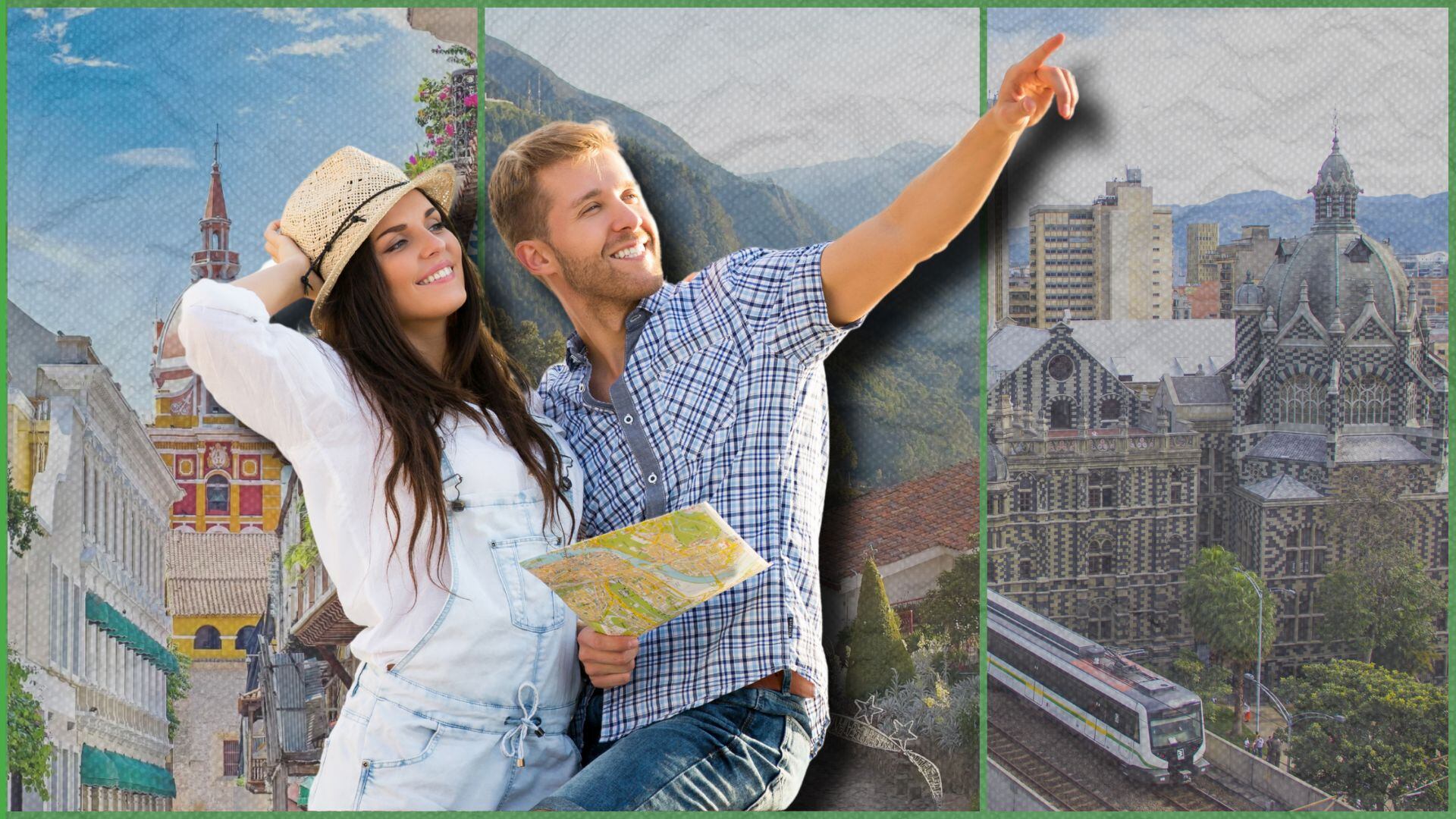 En 2024, Estados Unidos lideró las llegadas de turistas extranjeros a Colombia, con aproximadamente 1.2 millones de visitantes. Esto representó alrededor del 26.5% del total de visitantes internacionales al país - crédito Montaje Johan Largo/Infobae