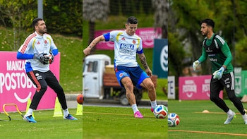 James Rodríguez, Álvaro Montero y Camilo Vargas compartieron fotografías del entrenamiento con la selección Colombia en Medellín