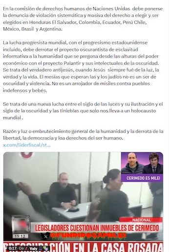 Petro extendió la denuncia a América Latina y la llevó al plano de derechos humanos - crédito @petrogustavo/X