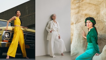 Amarillo, blanco y verde entre