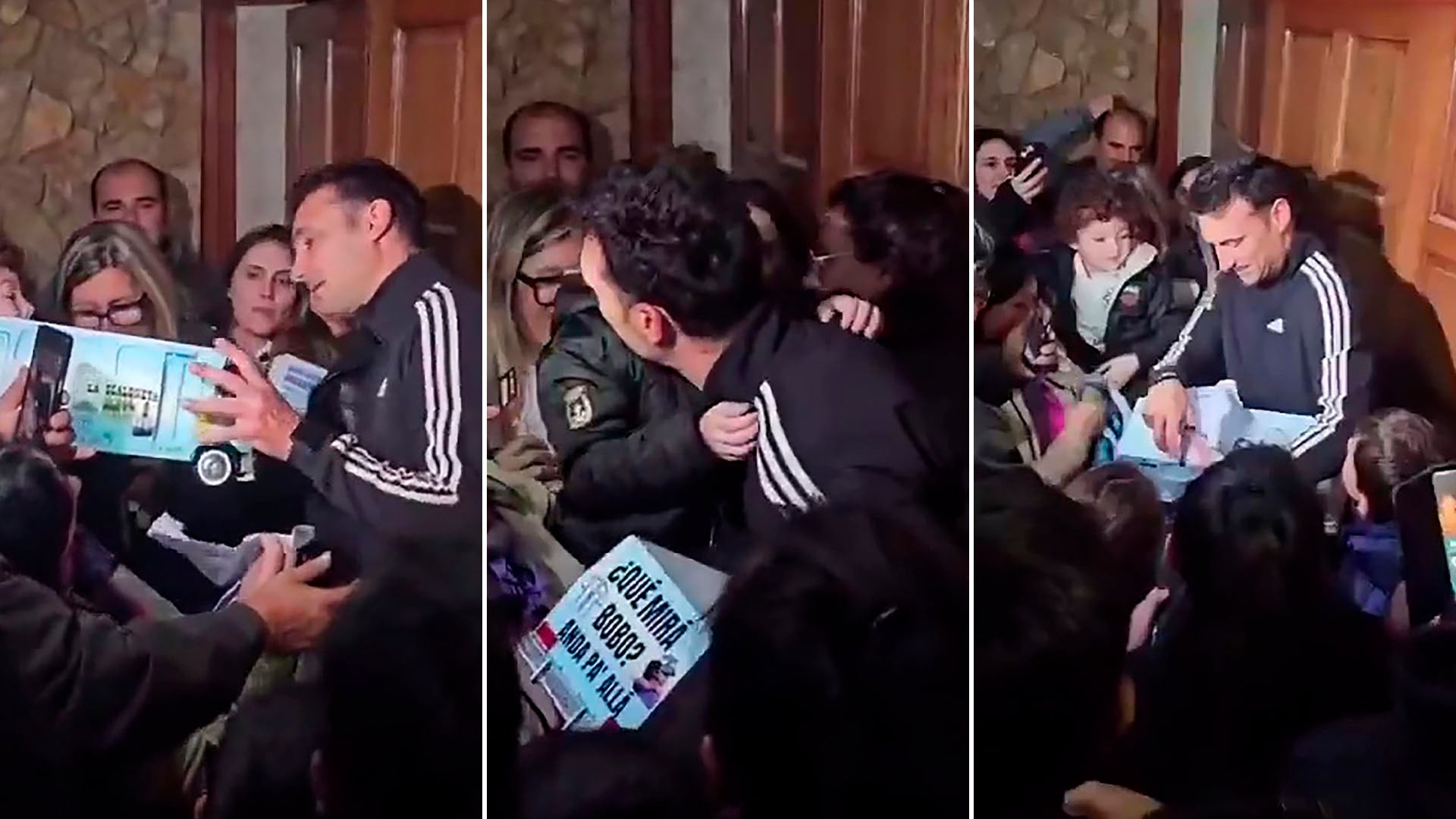 El regalo de un niño que emocionó a Lionel Scaloni en su visita a Pujato