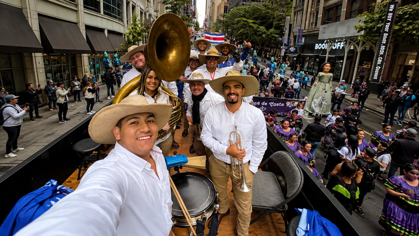 La agrupación llevará a Nueva York música regional y tradiciones guanacastecas como parte de la delegación de Costa Rica. Cortesía: Cimarrona La Vaqueta Costa Rica