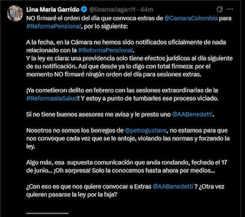 Lina María Garrido y sectores