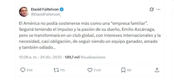 Faitelson analizó la venta parcial