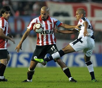 Juan Sebastián Verón durante un
