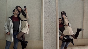 Una mujer alta rompe estereotipos amorosos en respuesta a críticas en redes. (X: @natttheassassin)