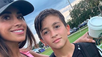 El reto de Antonela Roccuzzo a Thiago Messi que se volvió viral en pleno festejo del Inter Miami