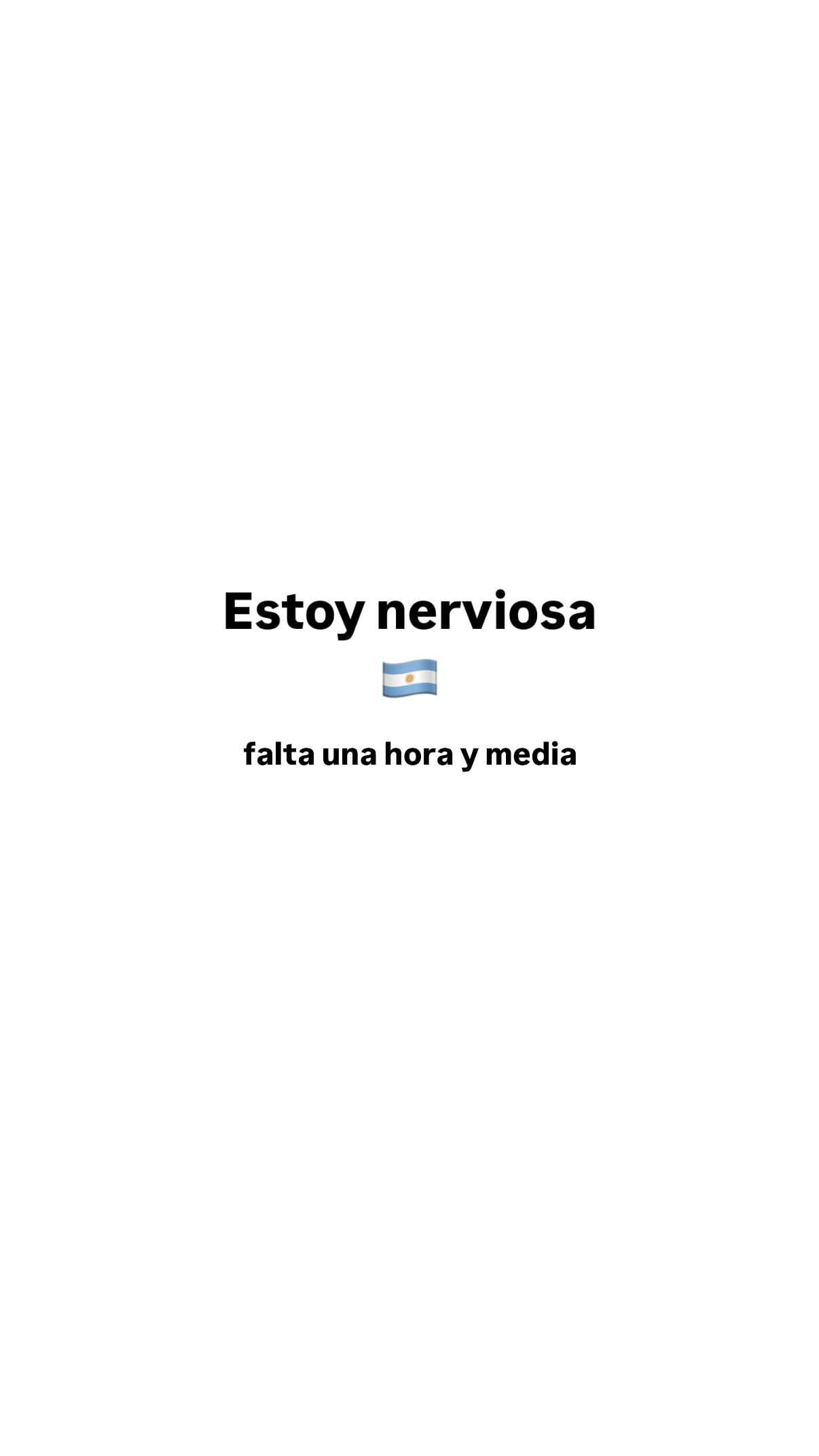 Sofía Pachano muestra en sus redes sociales un mensaje de nerviosismo a 90 minutos del partido de Argentina en el Mundial 2026.