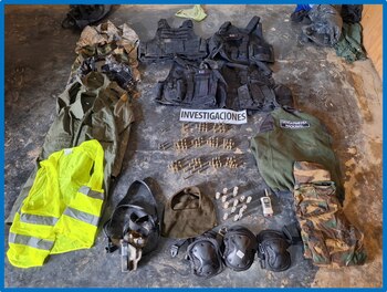 Los elementos secuestrados al "Gringo"