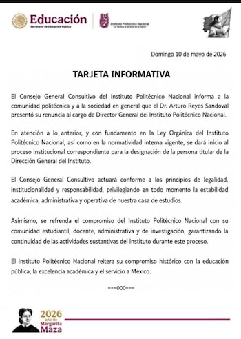 Comunicado falso.