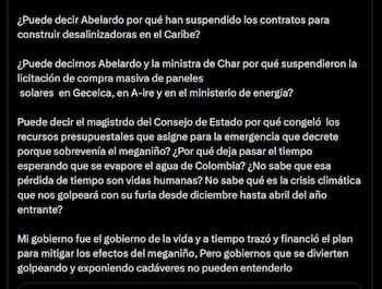 Gustavo Petro - crédito @petrogustavo/X