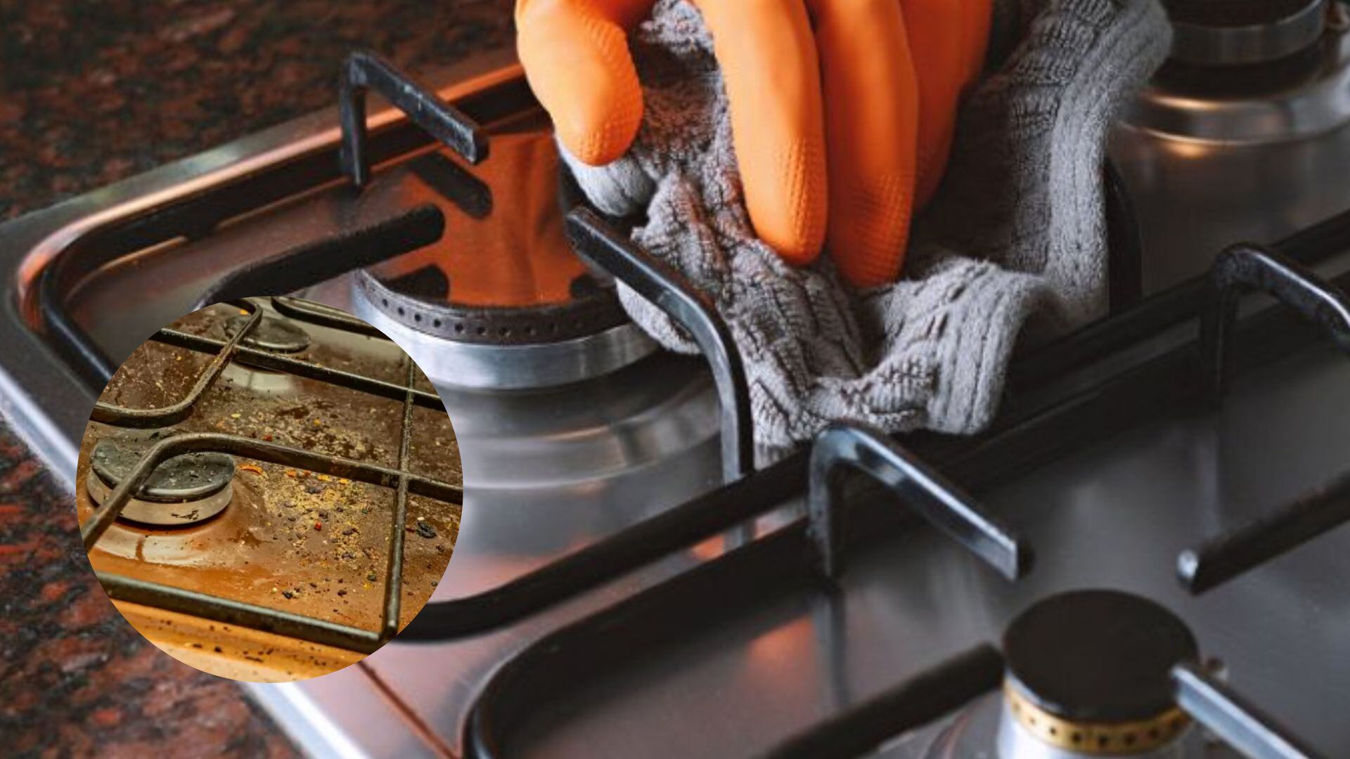 Cómo preparar este truco casero para limpiar las hornillas de la cocina con solo 3 ingredientes