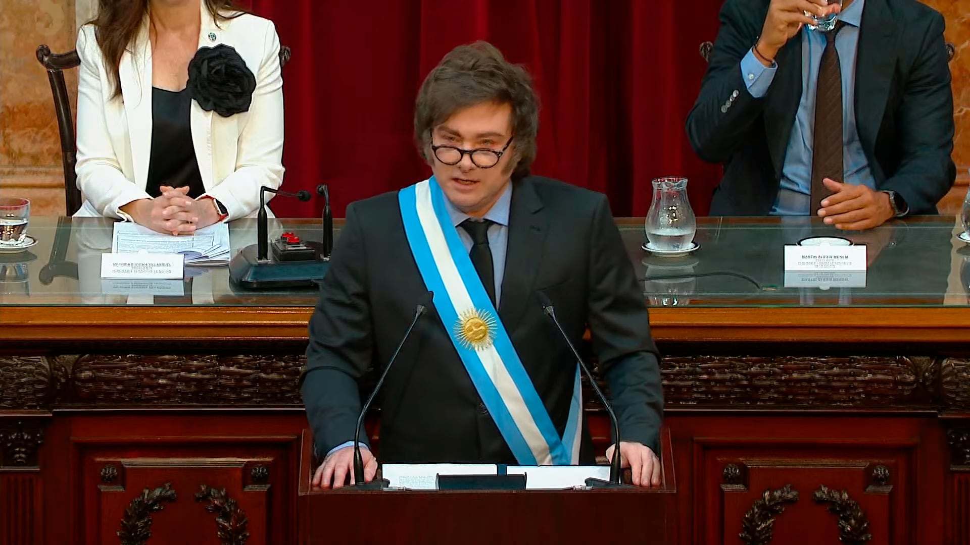 En su discurso, Milei enfatizaría el tono
