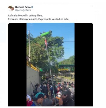 En un mensaje en redes