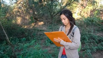 La investigadora Micaela Camino, tras