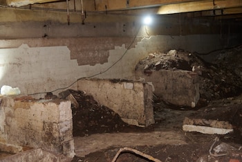 Los sótanos del Mercado Norte fueron rellenados con escombros tras la demolición del edificio a fines de la década de 1970