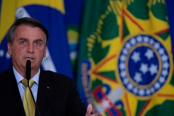 El presidente brasileño, Jair Bolsonaro.