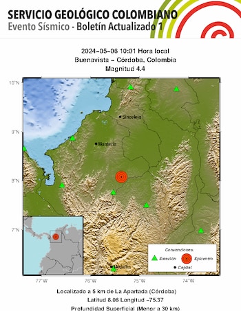 El SGC confirmó que el