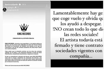 Publicación de Kevin Roldán en Instagram