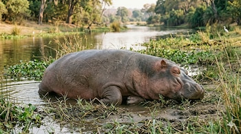 El Ministerio de Ambiente de Colombia estableció un protocolo técnico para la caza de control de hipopótamos, priorizando la disposición sanitaria de los cadáveres en el Magdalena Medio - crédito Visuales IA