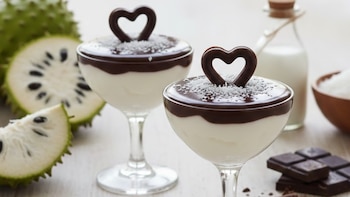 Un postre ligero, cremoso y