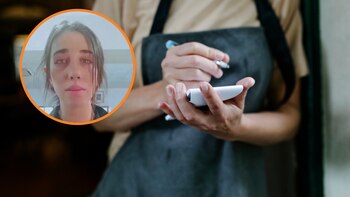 Una moza lloró desconsolada porque,