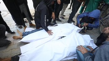 Tres palestinos muertos por ataques