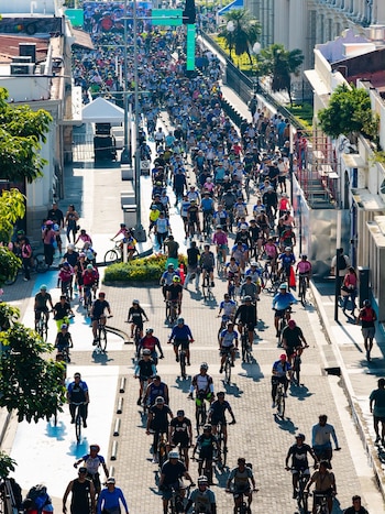 MOPT pedaleada Centro Histórico