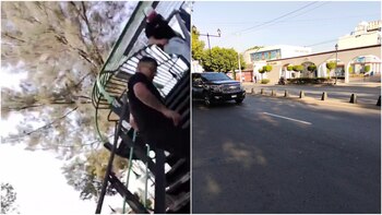 Agresión contra ciudadano por propaganda de Omar García Harfuch