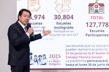 El secretario de Educación, Mario