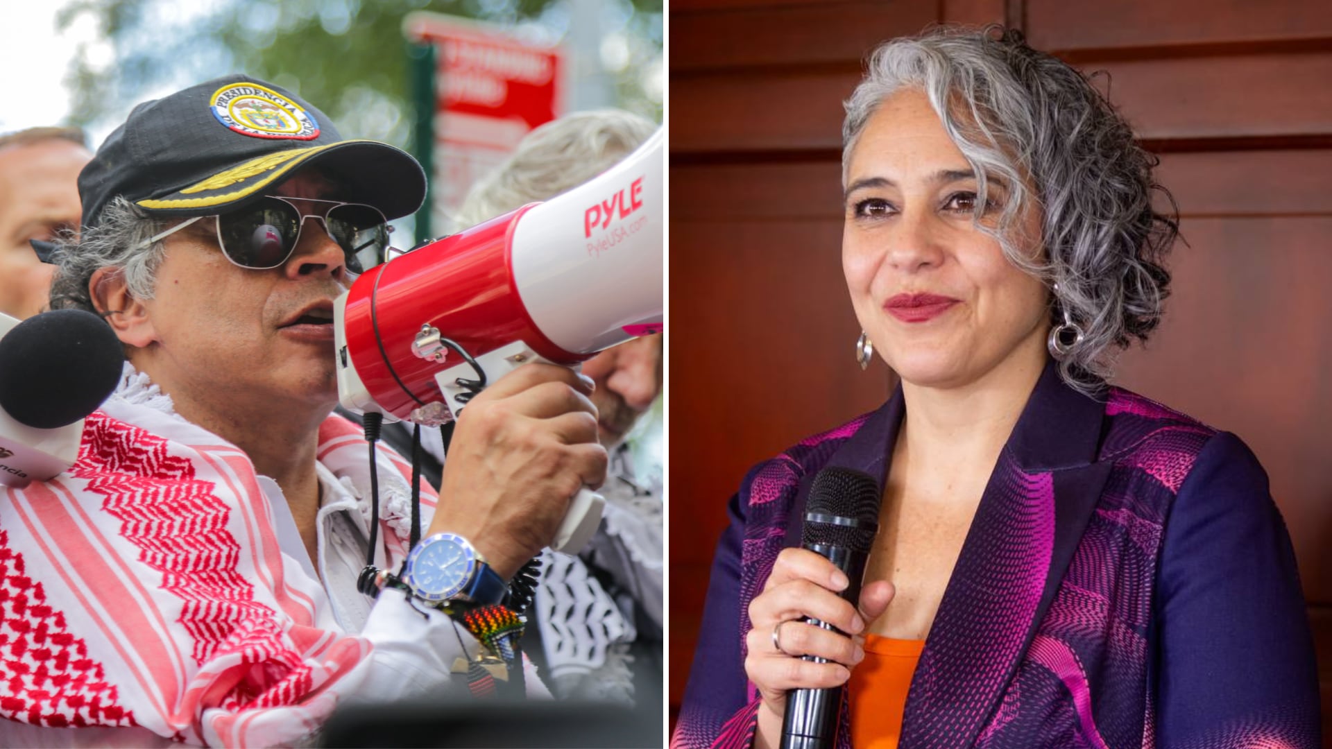 La senadora María José Pizarro pidió apoyar al Gobierno de Gustavo Petro, frente a la amenaza estadounidense - crédito Hugo Sierra/Presidencia - Prensa María José Pizarro