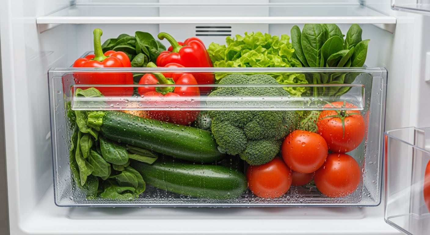 El cajón de verduras de la heladera crea un microclima ideal para prolongar la frescura de frutas y vegetales (Imagen Ilustrativa Infobae)