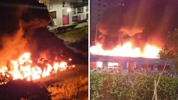 Impactante incendio en Colegiales: se