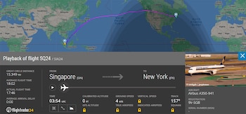 Captura de pantalla de Flightradar24