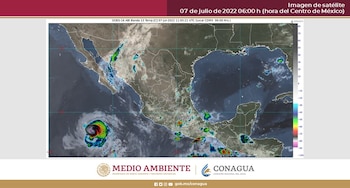 Clima en México para el 07 de julio de 2022. Foto: @conagua_clima