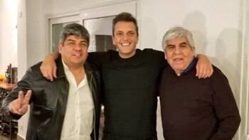 Pablo Moyano, Sergio Massa y