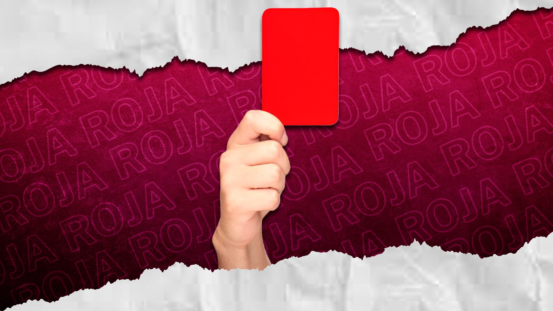 El juez sanciona con cartulina roja.